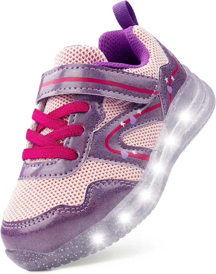 SKYWHEEL Toddler Light Up Shoes for Boys Girls LED Flashing Tennis Sneakers