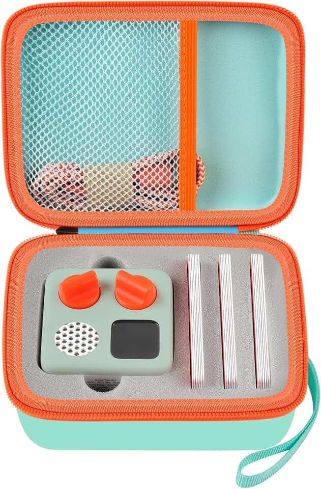 casmilee Travel Case Compatible with Yoto Mini – Kids Audio & Music Player, Holder Bag for Children’s Speaker Plays Audiobook Cards -Green