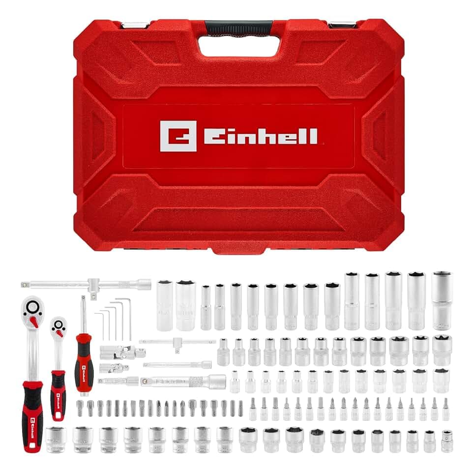 Einhell 110-tlg. Stecknuss- und Ratschen-Set