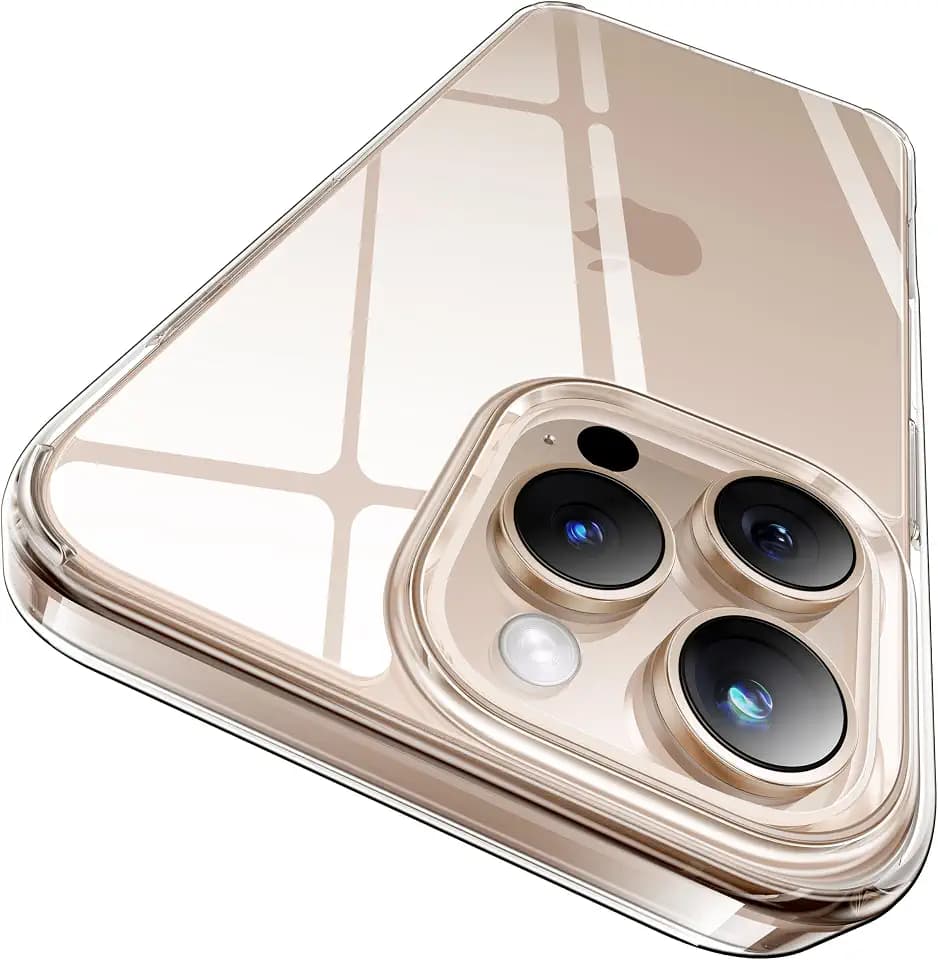 CASEKOO for iPhone 16 Pro Case, Crystal Clear, Never Yellow Technology