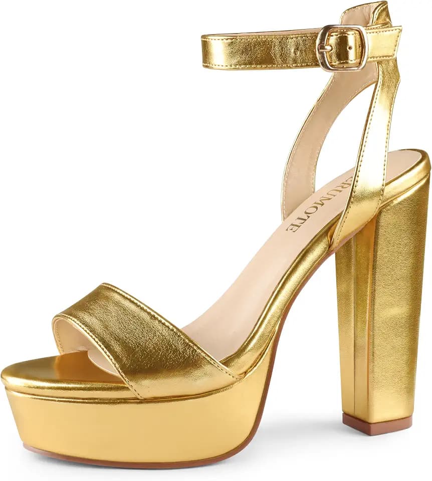 MERUMOTE Women's Chunky Platform Sandals High Heel Sandals