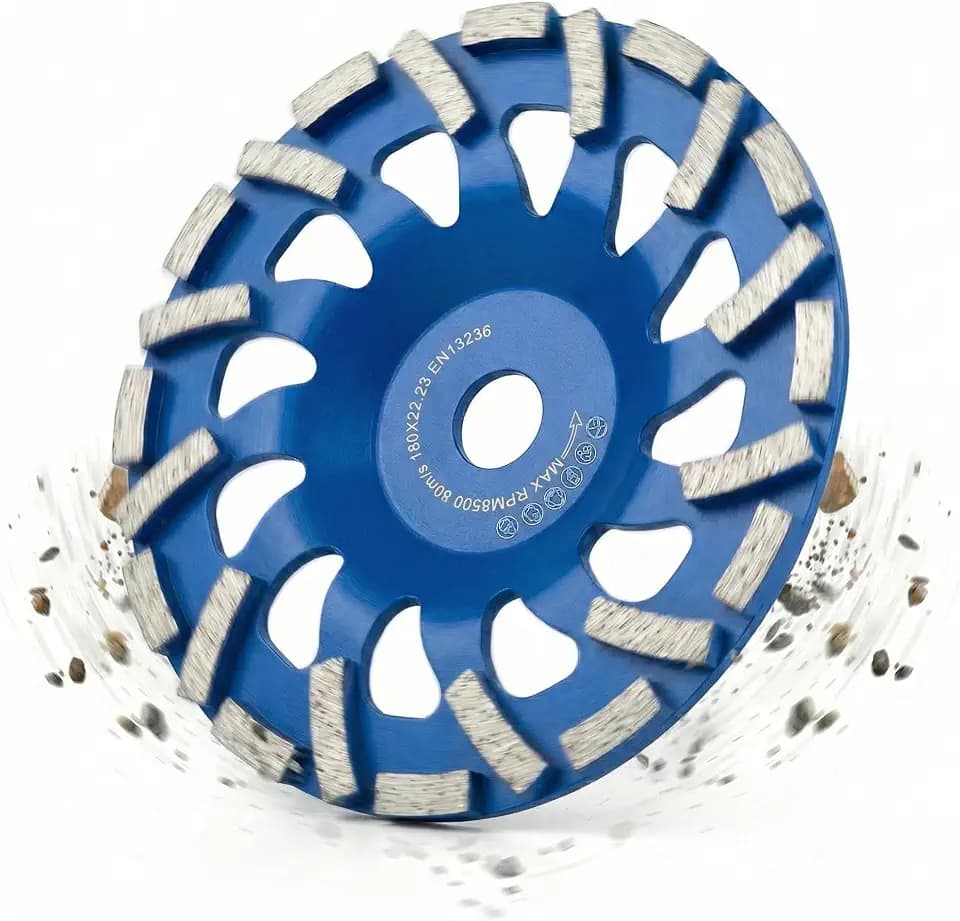 Diamant Schleiftopf 180mm × 22,23mm, Topfscheibe (Blau)