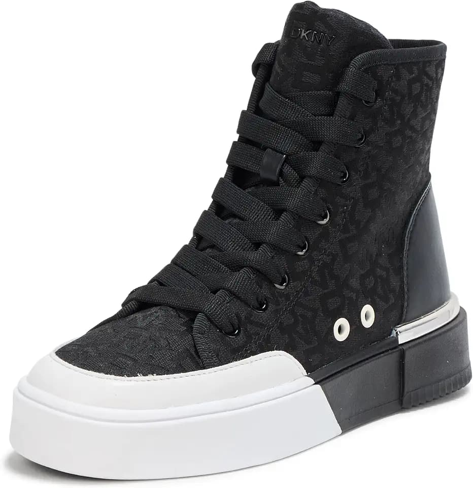 DKNY Women's Bitsy Logo High Top Sneaker