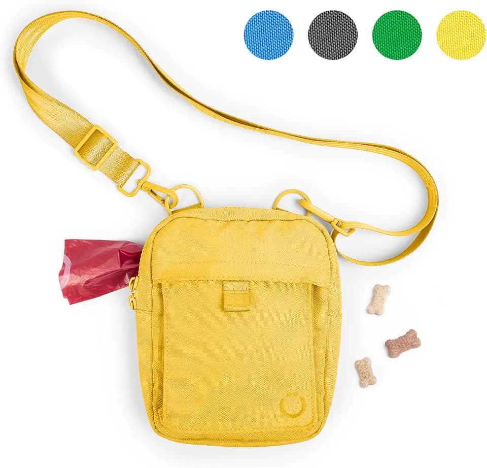 Ubbi Dog Treat Pouch for Training & Walking, Yellow