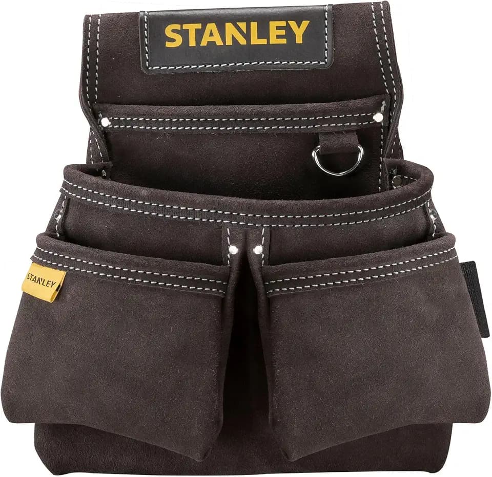 Stanley Werkzeuggürteltasche aus Leder, doppelte Tasche