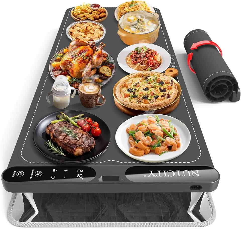 Warming Mat for Food Extra Large 40" x 15" with Insulation Pad
