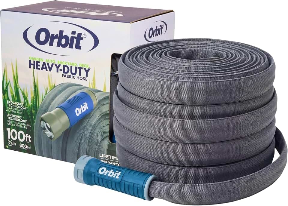 Orbit ExoJacket Fabric Garden Hose, 100 ft x 5/8 in - 33180