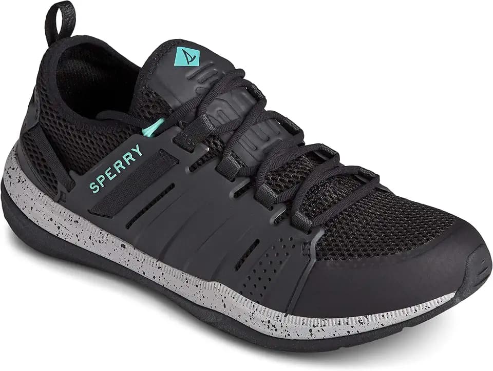 Sperry Men's Mainstay sneaker, Black, 13 M