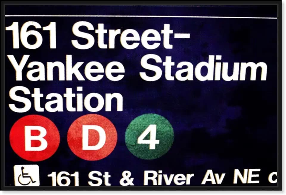 The Oliver Gal Artist Co. Architecture and Buildings Framed Wall Art Canvas Prints 'Yankee Stadium' Structures
