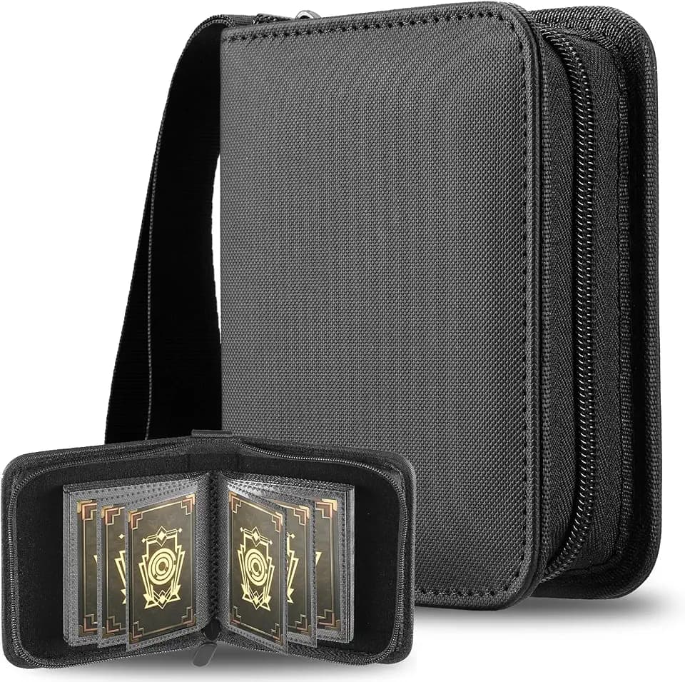 Mini Card Binder, EDUDIIU Small Pokemon Card Binder 30 Pages Holds 60 Cards