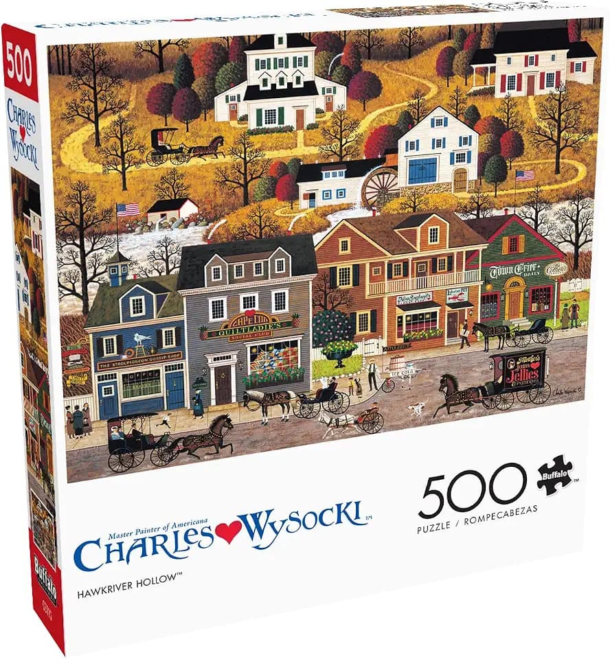 Buffalo Games Charles Wysocki, Hawk River Hallow, 500 Piece Jigsaw Puzzle