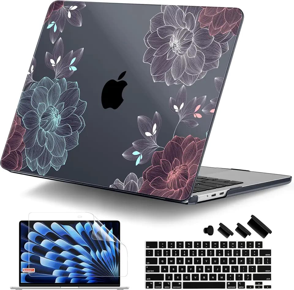 DONGKE Compatible with MacBook Air 13 inch Case M5 2026 M4 M3 M2 2025-2022
