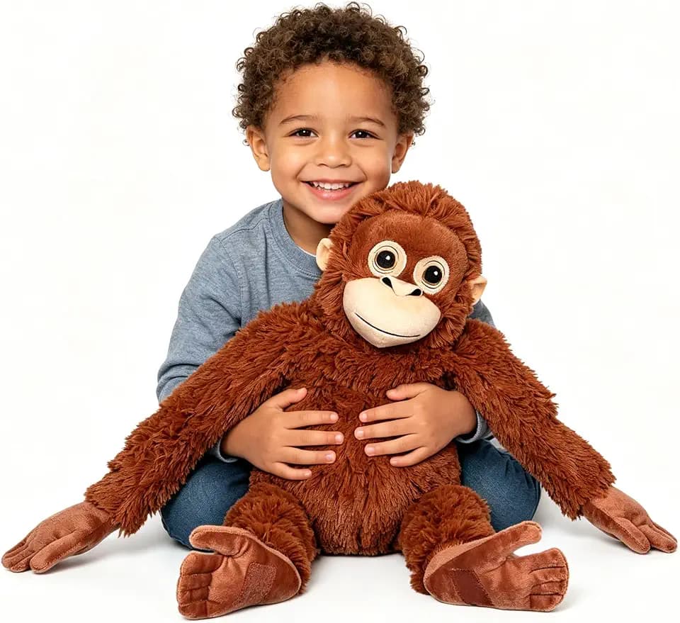 Monkey Plush, Gorilla Stuffed Animal, Gifts for Kids Birthday Christmas