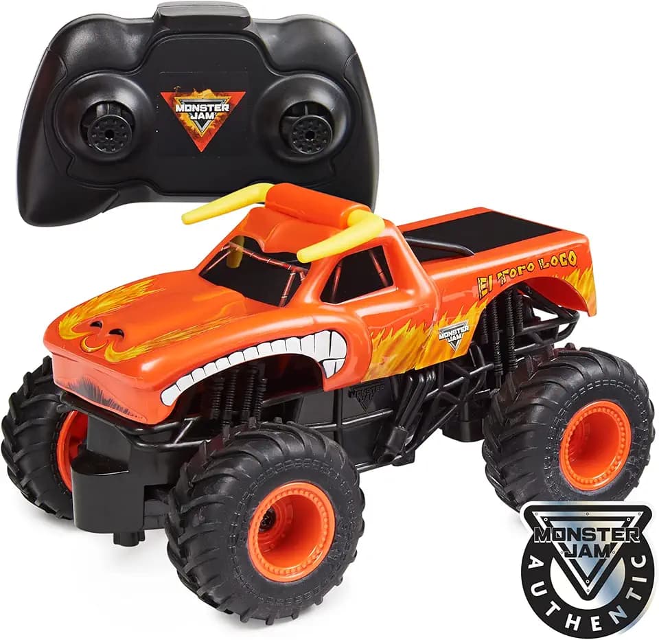 Monster Jam, offizieller Ferngesteuerter Monster Truck EL Toro Loco, Maßstab 1:24, 2,4GHz, für Kinder