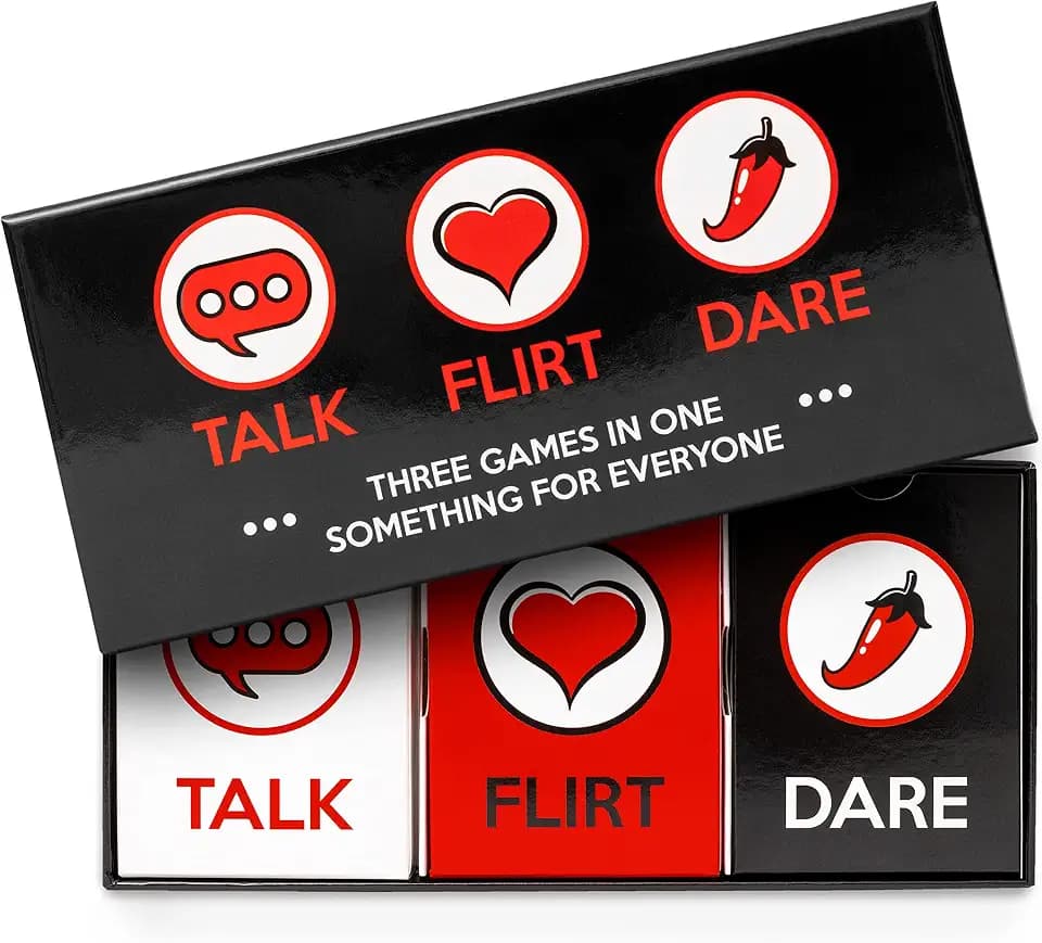 Talk Flirt Dare Couples Card Game, Date Night Conversation Cards for Adults