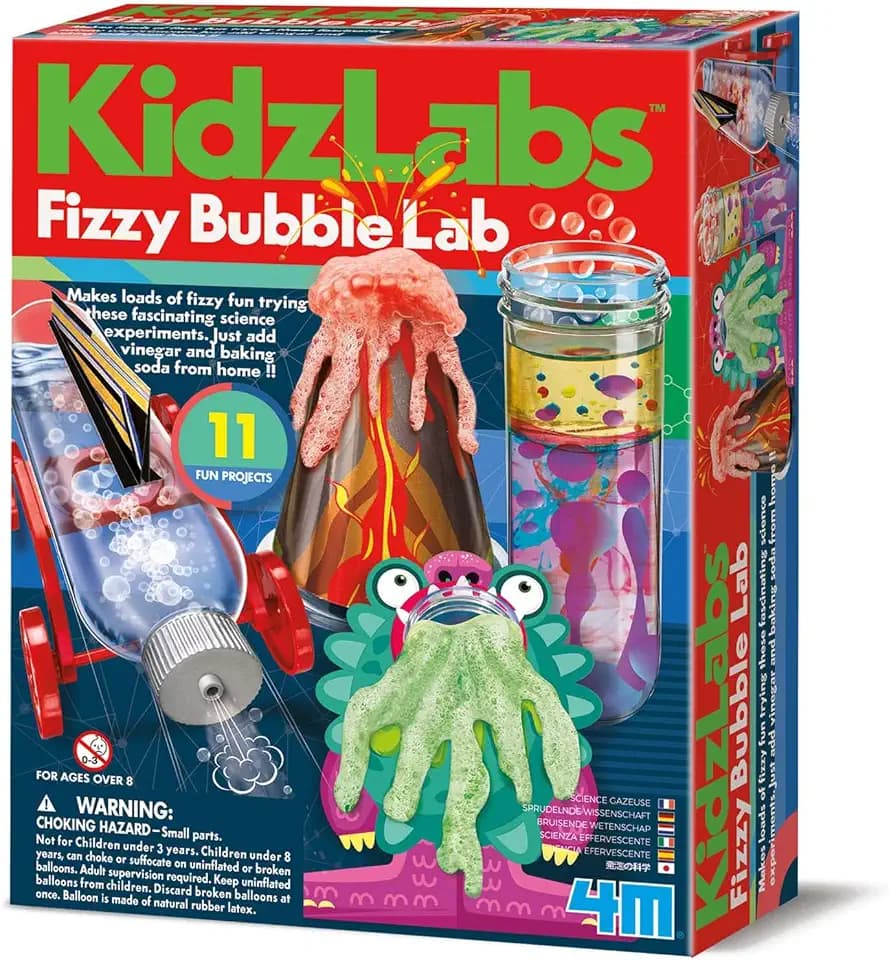 4M KidzLabs - Sprudelnde Wissenschaftsset für Kinder - Experimente mit Backpulver und Essig