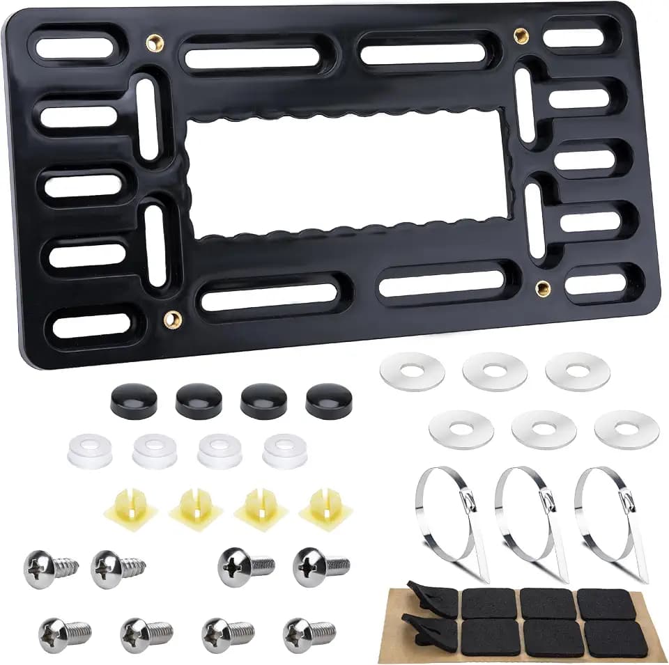 License Plate Bracket Holder, Front License Plate Frames, Universal Kit