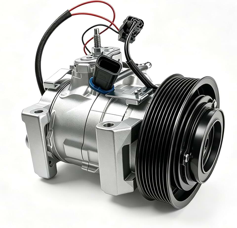 CO 29055C A/C Air Conditioner Compressor with Clutch Replacement for 2012-2023 Freightliner 114SD for 2012-2022 Freightliner 108SD for 2015-2023 Western Star 4700SB
