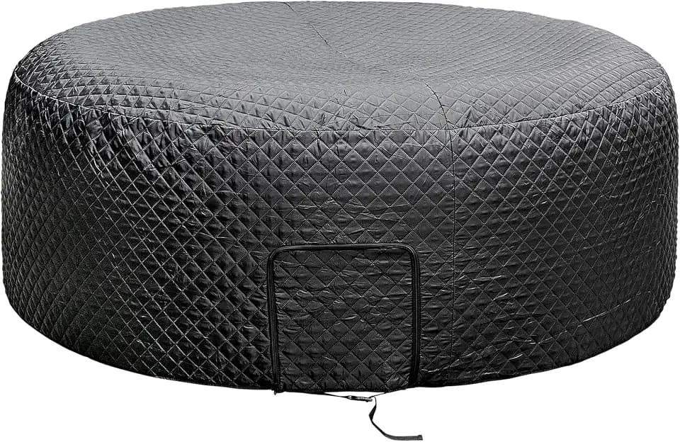 71''x27'' Round Insulated Inflatable Hot Tub Thermal Cover with Zipper