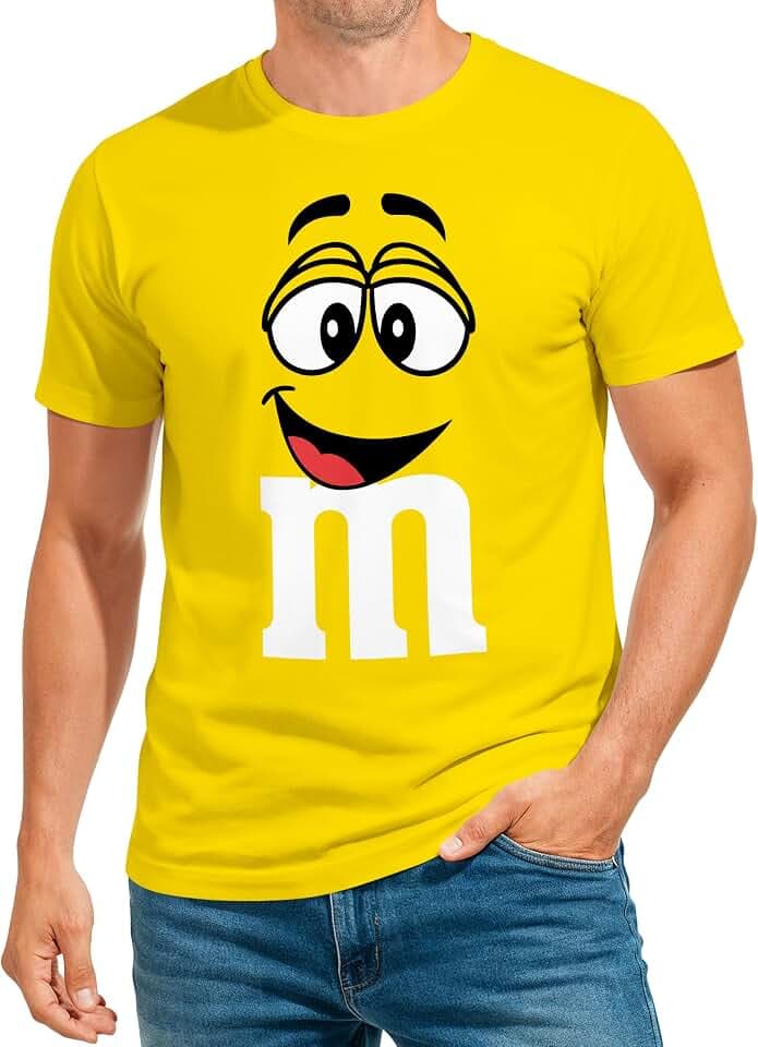 MoonWorks® Herren T-Shirt Fasching Karneval M Aufdruck Gruppenkostüm Verkleidung Last Minute Faschingskostüme Männer Funshirt