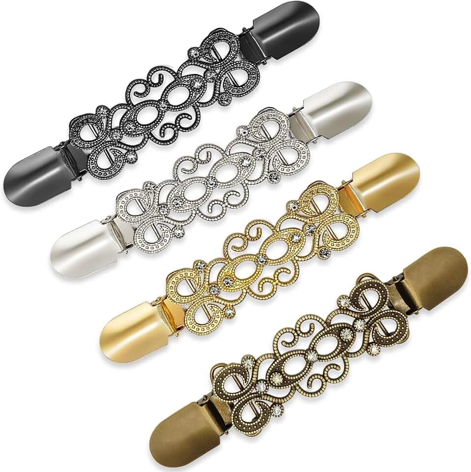 Dress Cinch Clips Sweater Clips, Vintage Waist Cincher Clip for Women, Decorative Clothing Brooch Clip for Sweaters, Dresses & Shirts