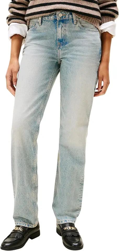 Tommy Hilfiger Damen Jeans Hose Kyle Classic Straight Mid Waist