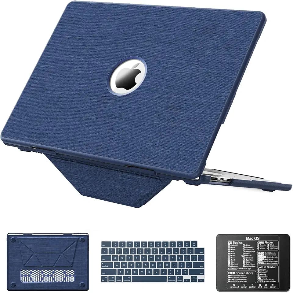 KAIJIAbox Compatible with MacBook Air 15 inch Case M5 M4-M2 2026-2023, Navy