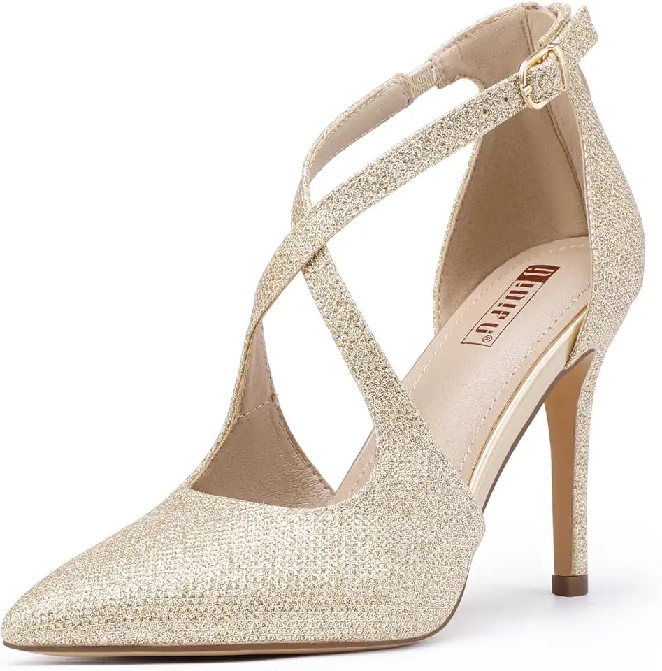 IDIFU Women's Pumps IN4 Closed Toe Stiletto High Heels Dress Shoes