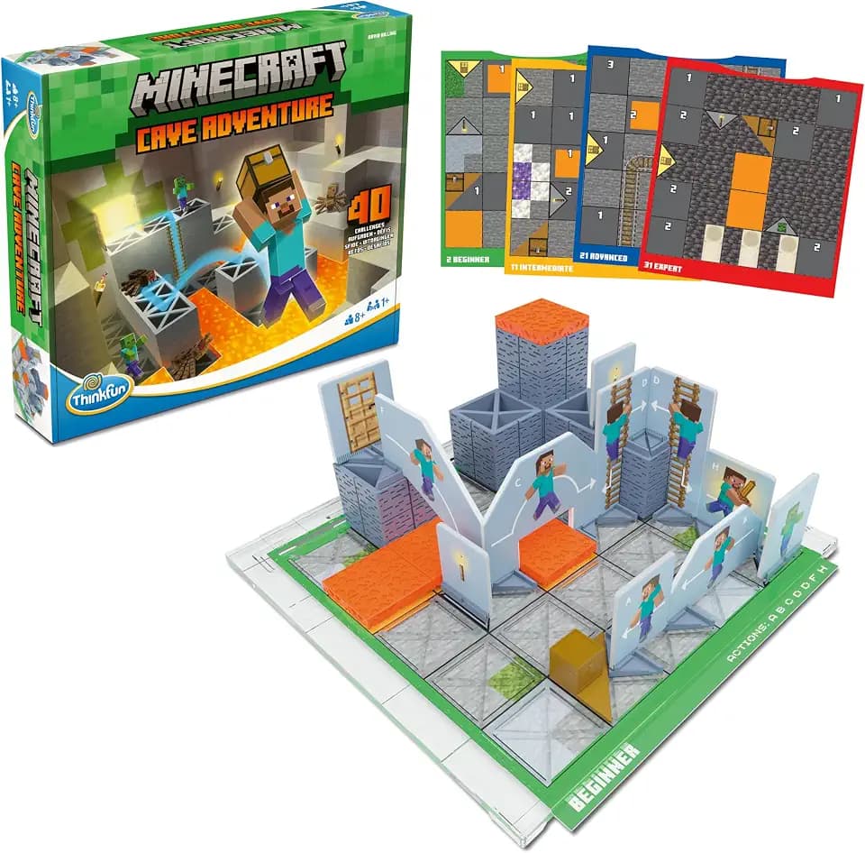 ThinkFun Minecraft Cave Adventure - Logikspiel Ab 8 Jahre
