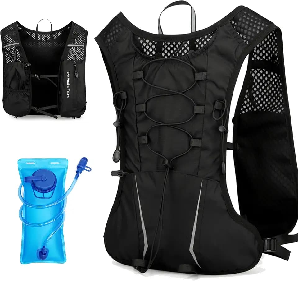 XBT Running Vest with 2L Water Bladder Hydration Pack for Men & Women
