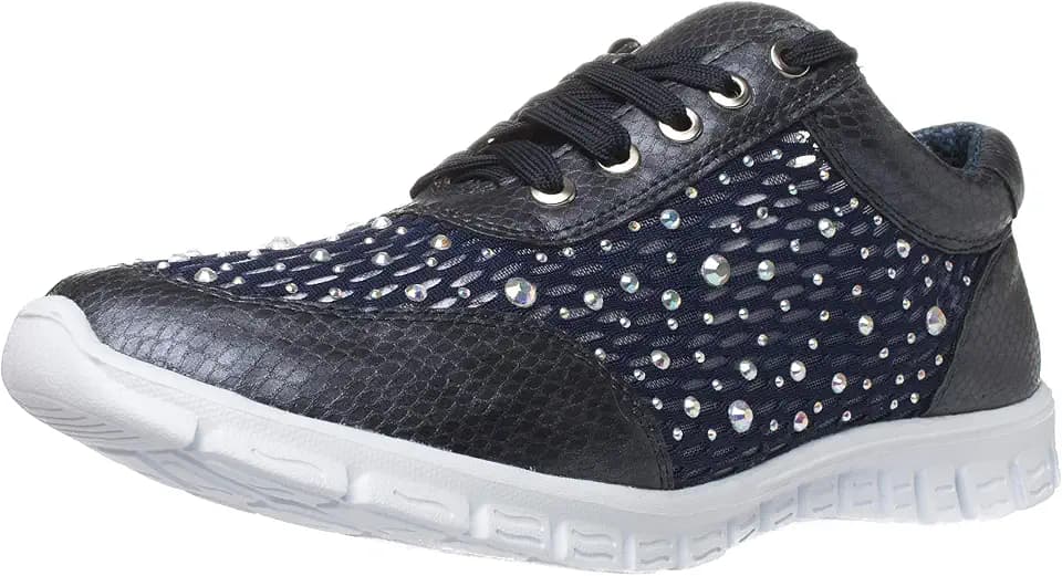 Damen Sneaker Diana Synthetik leichte Flex Sohle Atmungsaktiv Übergröße (EU,)