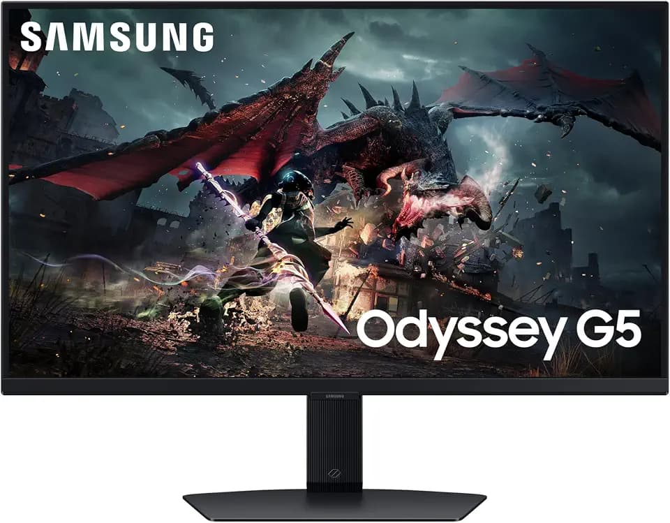 Samsung Odyssey G5 S32CG510EU G51C Series LED-Monitor Gaming 80 cm 32" 2560 x 1440 QHD @ 165 Hz VA 300 cd/m² 3000:1 HDR10 1 ms 2xHDMI DisplayPort Schwarz