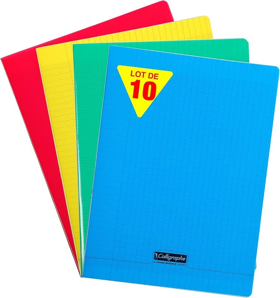 Clairefontaine 18060C 10 Hefte A4+ 24 Blatt Seyes 90g sortiert