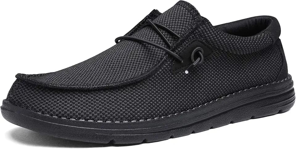Bruno Marc Herren Canvas Mokassin Loafer
