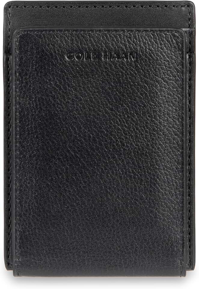 Cole Haan Men's Leather Slim Magnetic Front Pocket RFID Wallet