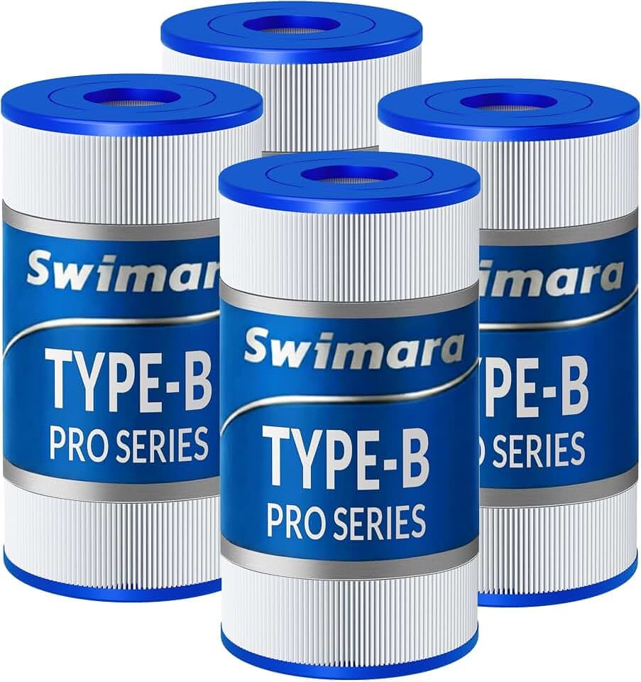 4-Pack Type B Pool Filter Cartridges 10x5.75 in, Pro Series