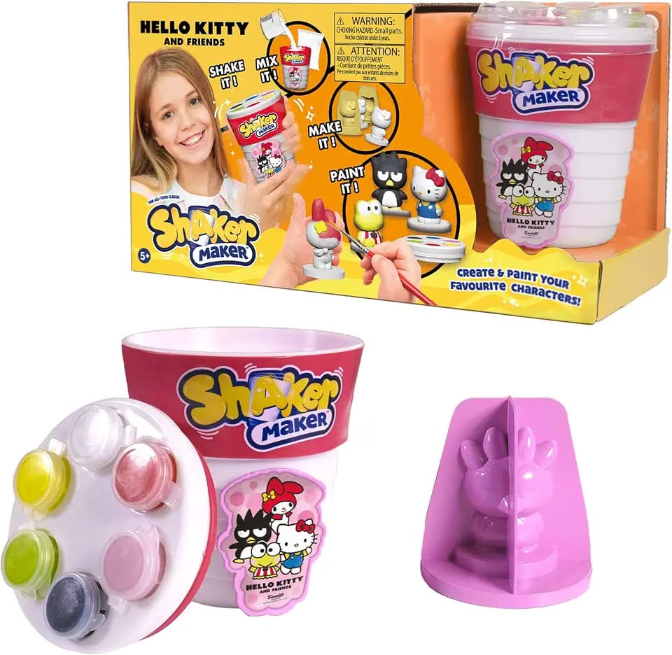 Shaker Maker, Puder zur Erstellung von Charakteren, künstlerische und manuelle Aktivität, Modell Hello Kitty, für Kinder ab 5 Jahren, HKH00