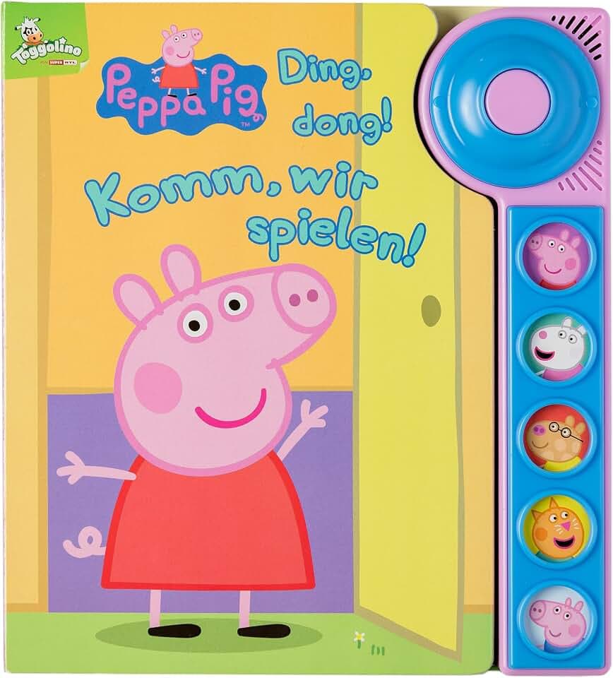 Peppa Pig - Ding, dong! Komm, wir spielen! - Soundbuch für Kinder ab 18 Monaten - Peppa Wutz: Tönendes Buch