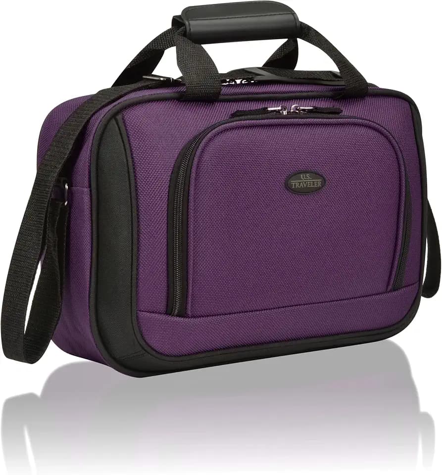 U.S. Traveler Rio 14" Travel Tote Bag, Lightweight 1200D Carry-On Bag for Women & Men
