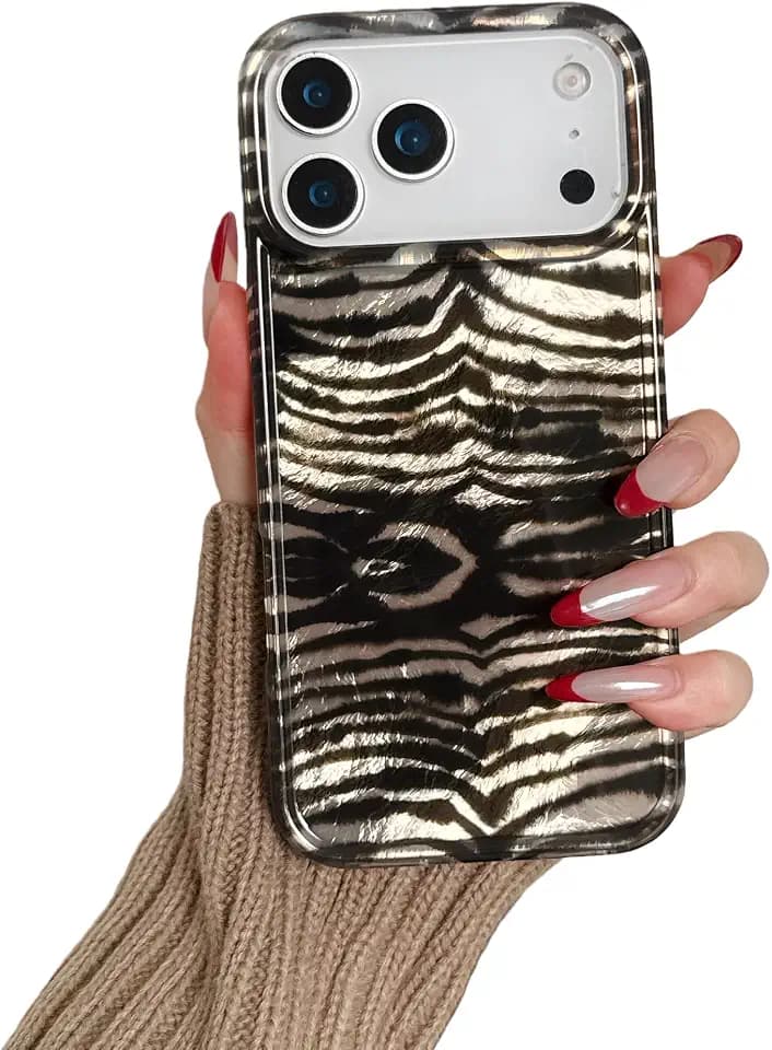 for iPhone 17 Pro Phone Case, Zebra Stripe
