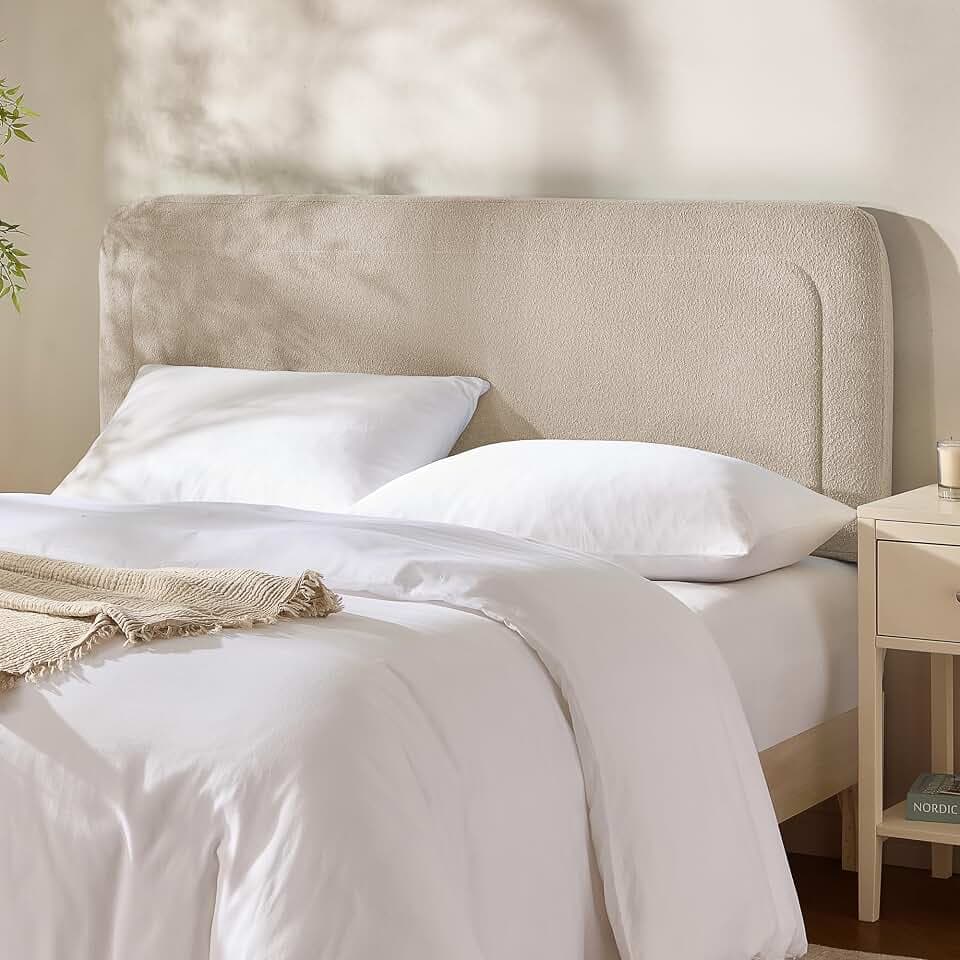 Hearth & Harbor Wall Mounted Queen Headboard Only, Bed Headboard Queen Size