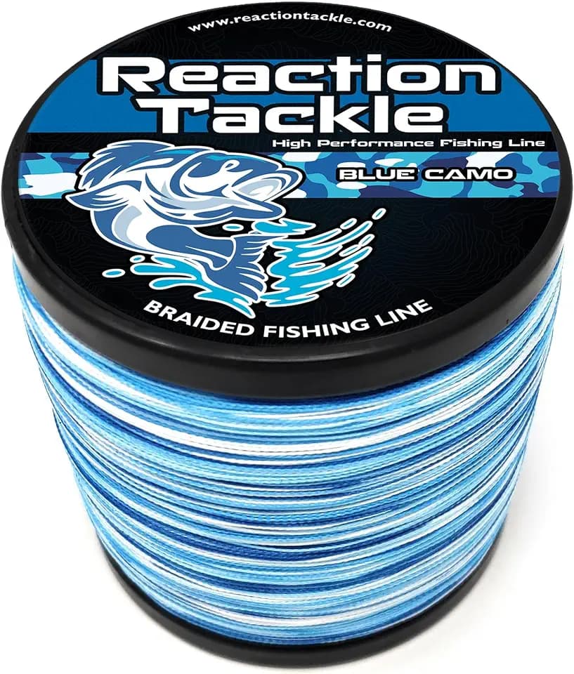 Reaction Tackle Braided Fishing Line, Pro Grade Braid, Fresh and Saltwater