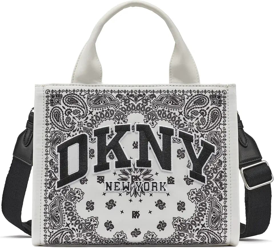 DKNY Women's Hadlee Small Canvas Tote Bag