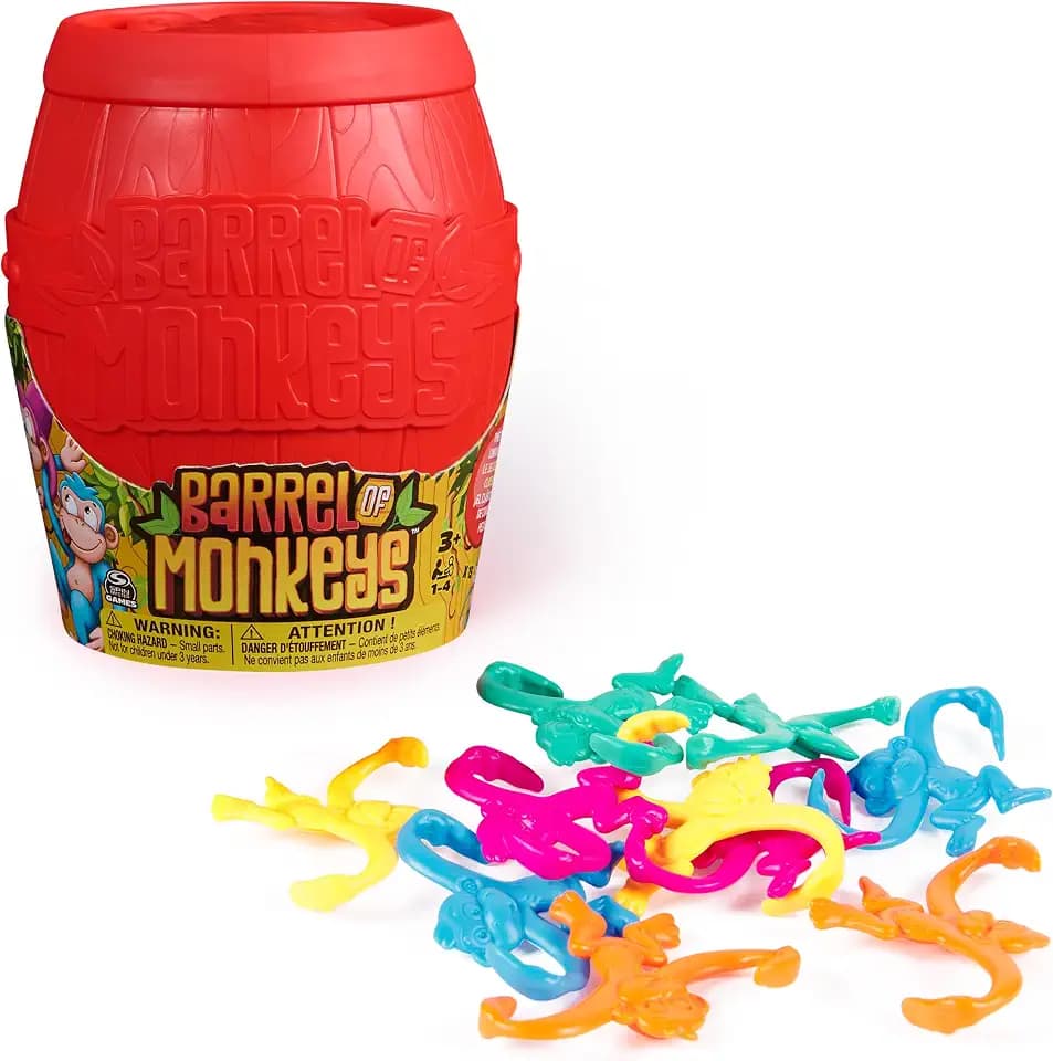 Spin Master Games Family Arcade Game Barrel of Monkeys (3+) 1-4 Players