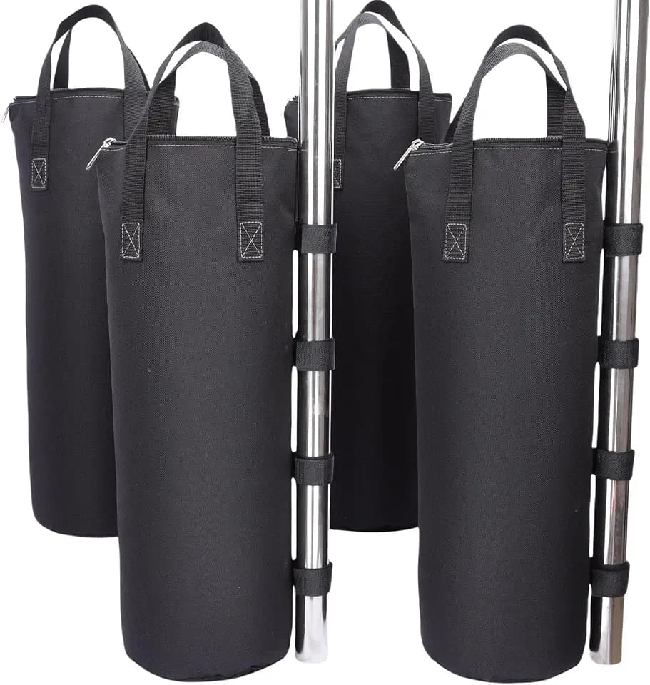 140 LBS Zipper Top Sand Bags for Canopy Legs (Without Sand)-Canopy Weights