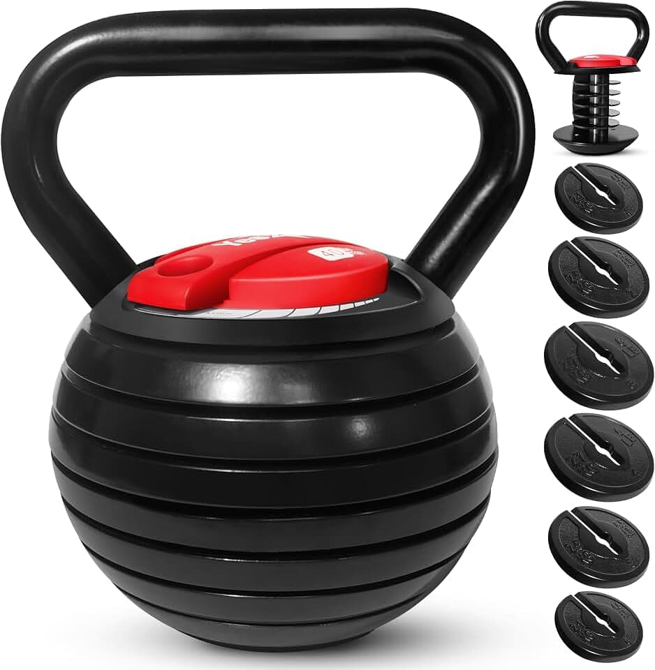 Yes4All Adjustable Kettlebell Set, Strength Training Weights