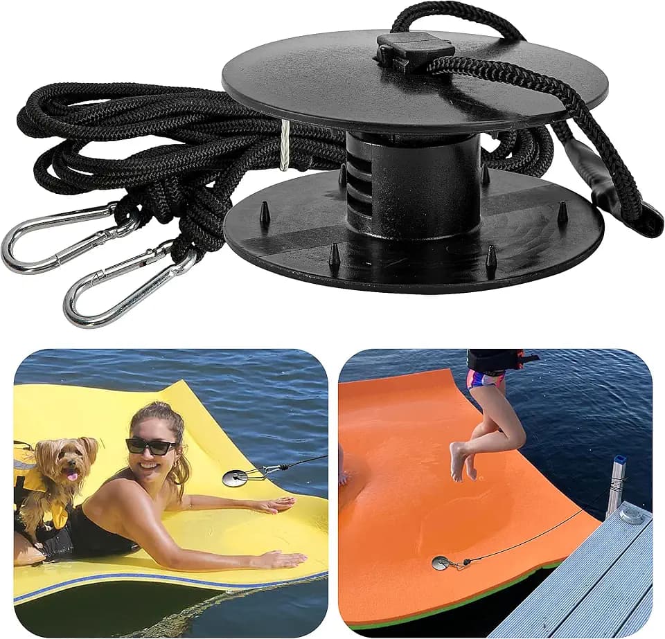 Floating Water Mat Tether Kit, Extra Floating Mat Lilly Pad Grommet Kit