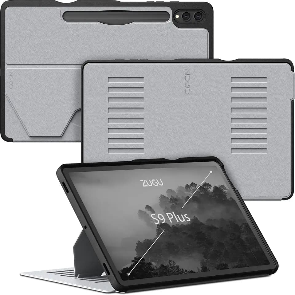 ZUGU Case for Samsung Galaxy Tab S10+/S9+, 12.4 Inch Tablet [Arctic]