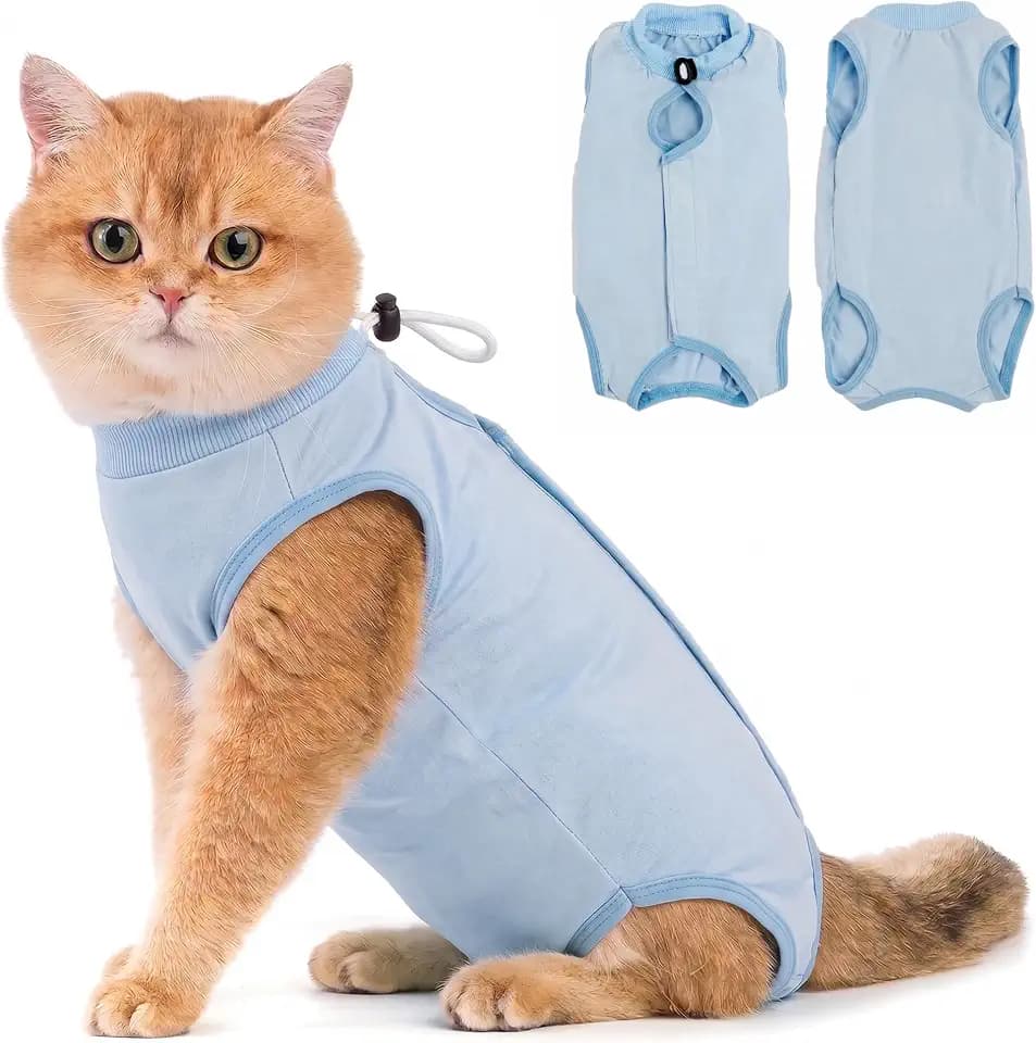 Avont Cat Recovery Suit - Kitten Onesie for Cats After Surgery