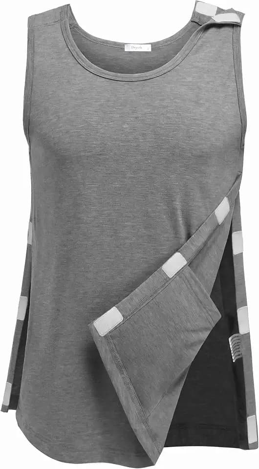 Deyeek Men's Tear Away Post Shoulder Surgery Shirts
